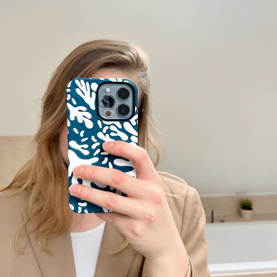 Caribbean Coral case mirror selfie