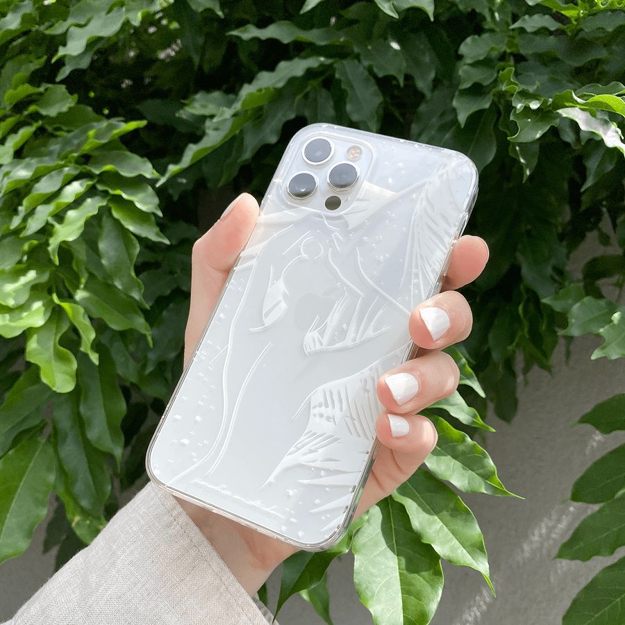 Lady in the Palms clear case